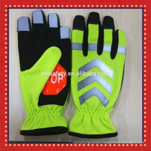 Reflective Safety Protective Hi-Viz Traffic Gloves With Stop Sign